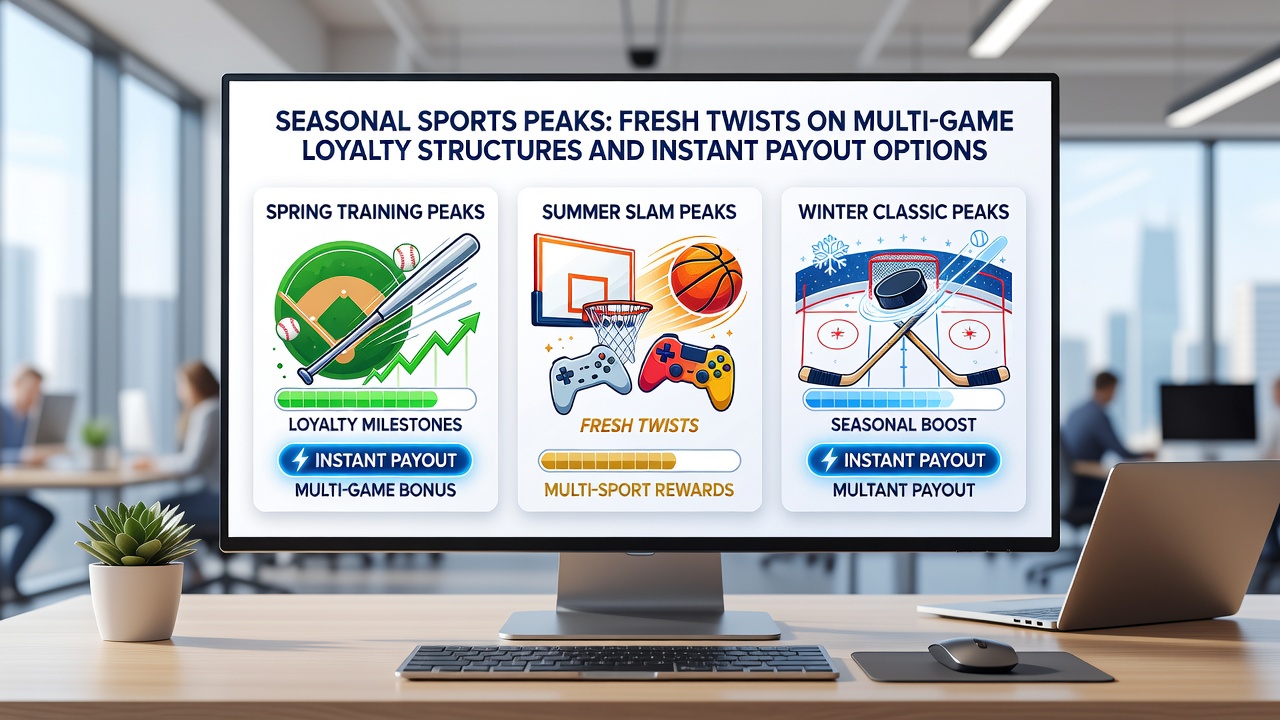 Multi-game loyalty tiers and instant withdrawal options displayed on a mobile gaming interface during sports season