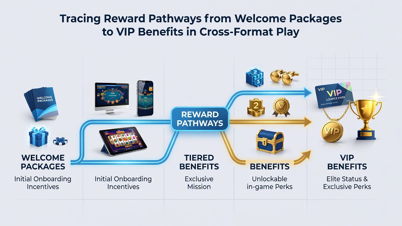 Screenshot of a loyalty dashboard showing points earned from slots, table games, and sports bets leading to VIP status